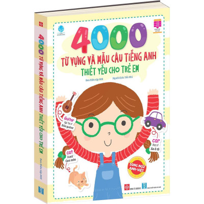 Sách - 4000 Từ Vựng Và Mẫu Câu Tiếng Anh Thiết Yếu Cho Trẻ Em - Đinh Tị Books