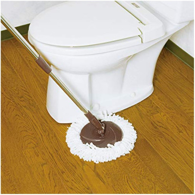 Bộ cây và bông lau nhà Azuma, với thiết kế vòng xoay 360 độ cho khả năng lau chùi, vệ sinh ở những vị trí khó với tới - nội địa Nhật Bản 