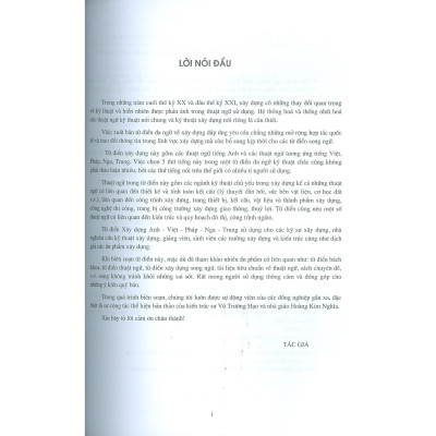 Sách - Từ Điển Xây Dựng Anh - Việt - Pháp - Nga - Trung - Nguyễn Huy Côn - NXB Xây Dựng