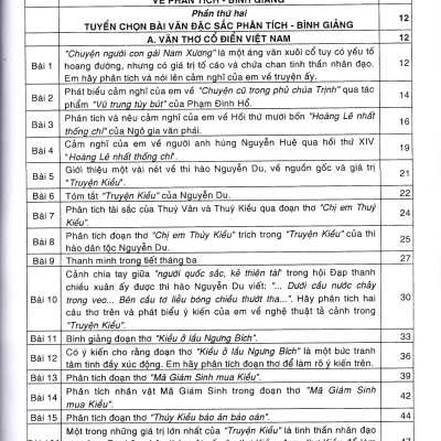 Phân tích Bình giảng Thơ văn lớp 9 (Tái bản 2024) - Dùng chung cho các bộ SGK
