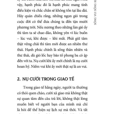 Sống Vui Sống Khỏe (Tái Bản)