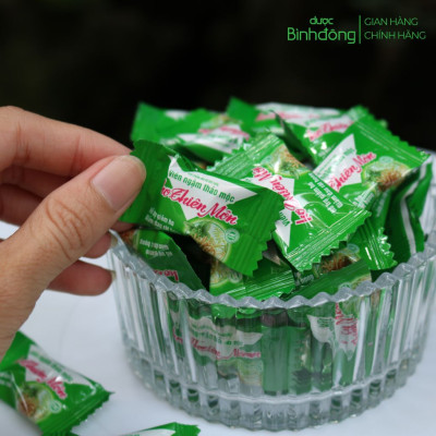 Combo 3 hộp Viên ngậm thảo mộc ho Thiên Môn Dược Bình Đông dạng viên xé Hỗ trợ giảm ho, đau rát họng - Quà tặng 1 hũ thủy tinh