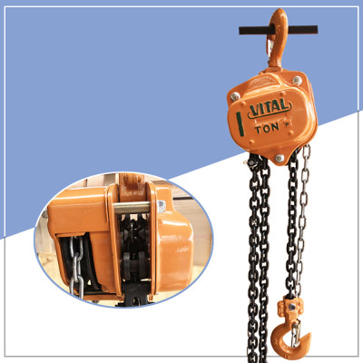 Palang Xích Kéo Tay ABG 1T-3M - Ba Lăng Xích Kéo Nâng Hạ Vật Nặng Tới  1 Tấn, Xích Dài  3 Mét Dùng Trong Nhà Xưởng, Công Nghiệp Và Đời Sống - Hàng Chính Hãng