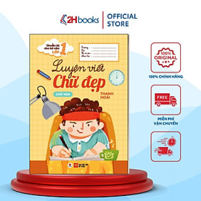 Sách- Chuẩn Bị Cho Bé Vào Lớp 1 - Luyện Viết Chữ Đẹp: Chữ Hoa (Tái Bản 2022)- 2HBooks