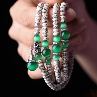 VÒNG TAY CHUỖI HẠT BỒ ĐỀ TINH NGUYỆT TỰ NHIÊN 5mm CHO MỆNH MỘC