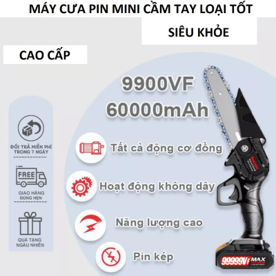 Máy cưa pin cao câp mini nhỏ gọn loại tốt siêu khỏe cắt cây cưa gỗ tiện dụng