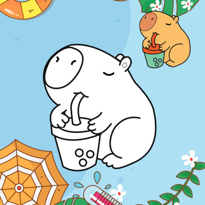 Sách - Bé Tô Màu - Capybara mùa hè đáng nhớ