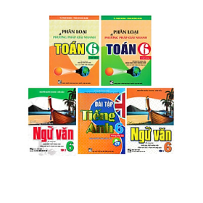 COMBO PHÂN LOẠI VÀ PHƯƠNG PHÁP GIẢI NHANH TOÁN - HƯỚNG DẪN HỌC NGỮ VĂN - BÀI TẬP TIẾNG ANH LỚP 6 (BÁM SÁT SGK CHÂN TRỜI SÁNG TẠO) (BỘ 5 CUỐN)