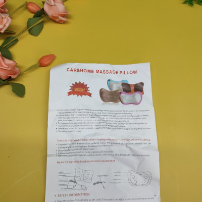 Gối massage cổ - Gối massage hồng ngoạị 8 bi Nhật bản, GM-500, Có đầu USB cắm cho ô tô, Sản phẩm chính hãng, BH 36 tháng