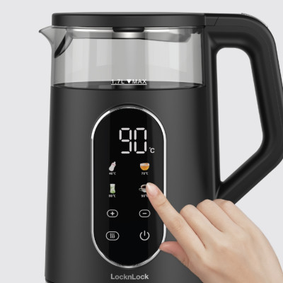 Ấm Đun Siêu Tốc LocknLock EJK286BLK 1.7L, Hàng Chính Hãng, 5 Chế Độ Nhiệt, Giữ Ấm 2 Giờ - JoyMall