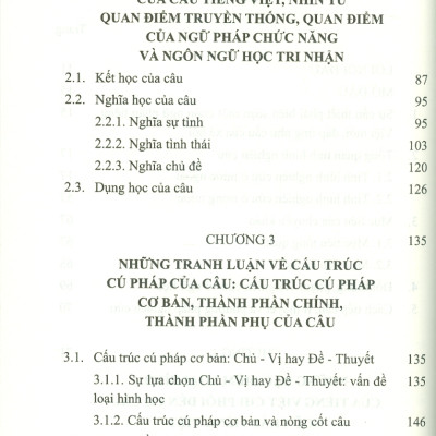 Cú Pháp Tiếng Việt - Các Thành Phần Chính Của Câu (Sách chuyên khảo) 