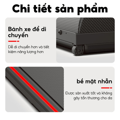 BG Máy Chạy Bộ Điện Gia Đình Nhỏ Gọn TM-210 Có Màn Hình Điện Tử (Có Điều Khiển Remote Từ Xa)