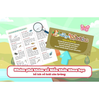 Sách - Cuộc Phiêu Lưu Của Mèo Tí Hon Trong Hồ Nước - 20 Stickers Con Vật - Megabook