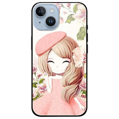 Ốp lưng dành cho Iphone 14 - Iphone 14 Plus - Iphone 14 Pro - Iphone 14 Pro Max - Anime Cô Gái Váy Bông