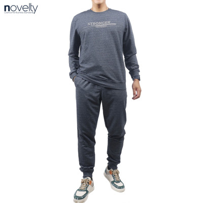 Bộ nỷ chui đầu họa tiết phản quang Novelty Regular fit xanh xám đậm NBNMMDMT3R230635B