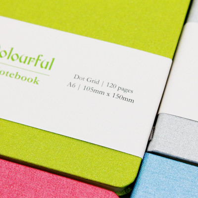 Sổ Colourful Notebook A6 - Dòng Kẻ Chấm - 120 Trang 100gsm - The Sun - Màu Xanh Lá