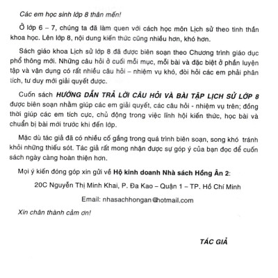 	Hướng Dẫn Trả Lời Câu Hỏi Và Bài Tập Lịch Sử Lớp 8 (Kết Nối Tri Thức Với Cuộc Sống) _HA