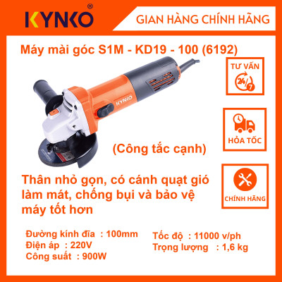 Máy mài góc cầm tay chính hãng Kynko S1M- KD19 -100 (Công tắc cạnh) # 6192 giá tốt