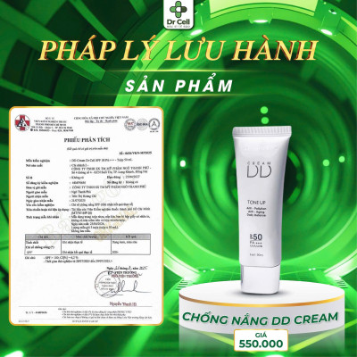 Kem Chống Nắng DD Cream DR CELL 50ml chống nắng bảo vệ da, dưỡng ẩm, nâng tone che khuyết điểm - Hàng Chính Hãng