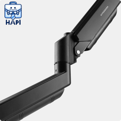 Giá đỡ màn hình hàng chính hãng HyperWork Core Arm HPW-SA01 chân đế nhôm nguyên khối, hỗ trợ màn hình 22-32 inch