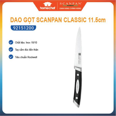 Dao cắt thái, gọt hoa quả, dao bếp đa năng Scanpan Classic 11.5cm 92151200, thép không gỉ cao cấp