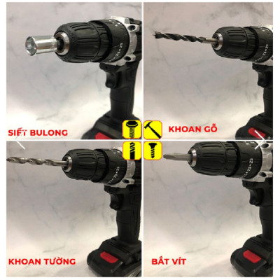 MÁY KHOAN PIN CAO CÁP SUSANO 36V + TẶNG BỘ PHỤ KIỆN 24 MÓN