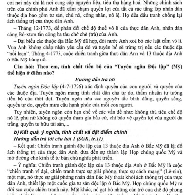 	Hướng Dẫn Trả Lời Câu Hỏi Và Bài Tập Lịch Sử Lớp 8 (Kết Nối Tri Thức Với Cuộc Sống) _HA