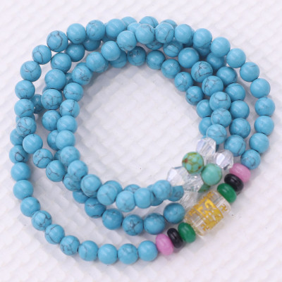 Vòng chuỗi 108 hạt đá thiên hà charm lục tự chân ngôn - hạt 8 ly ( size lớn ), vòng chuỗi niệm Phật, vòng chuỗi đeo tay