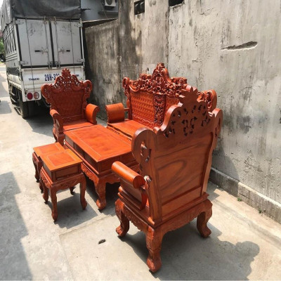 Bộ Bàn Ghế Hoàng Gia Gỗ Gõ Đỏ