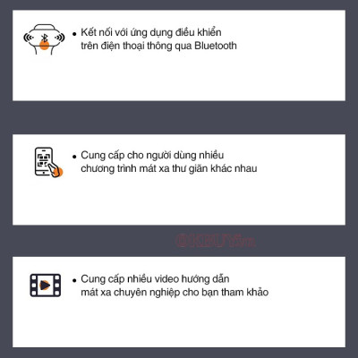 Súng (Máy) Massage Cầm Tay Booster Boluojun MINI V2 New -  8 Đầu Mát Xa