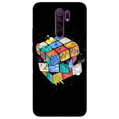 Ốp lưng dành cho Xiaomi Redmi 9 mẫu Rubik Vũ Trụ