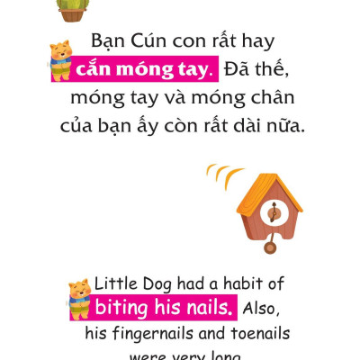 Truyện Tranh Song Ngữ Việt-Anh Cho Bé - Cắn Móng Tay Là Xấu Lắm Đấy! - Biting Your Nails Is A Bad Habit