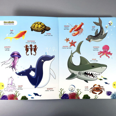 Sách Bách khoa hình ảnh đầu tiên cho bé , song ngữ Anh - Việt dành cho bé 0-6 tuổi( My First picture encyclopedia )