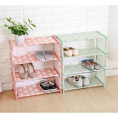 Kệ Để Giày Dép Lắp Ráp Inox 4 Tầng Nhiều Hình