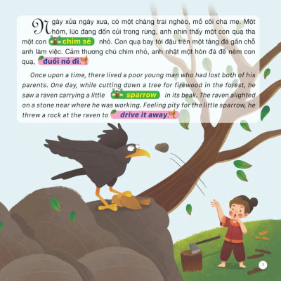 Truyện cổ tích Việt Nam (Song ngữ Việt-Anh) - Ai mua hành tôi (Cuốn)