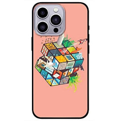 Ốp lưng dành cho Iphone 13 Mini - Iphone 13 - Iphone 13 Pro -  Iphone 13 Pro Max - Rubik Cube