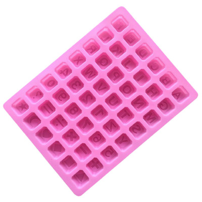 Khuôn silicon làm bánh, rau câu, socola 24 chữ cái, 10 số, ký tự - Mã số 1136