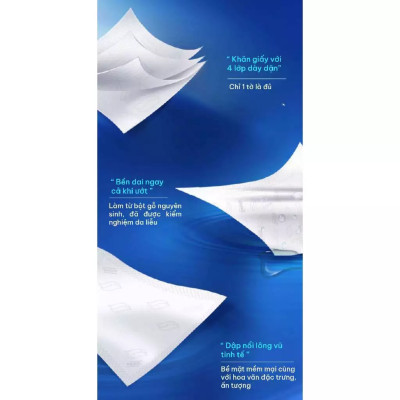 Combo 2 Lốc Khăn Giấy Gói Rút Tempo Hương Đào (Lốc 4 Gói)