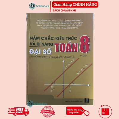 Sách - Combo Nắm chắc kiến thức và kĩ năng Toán 8 (Số học + Hình học xác suất thống kê Toán kinh tế) - Theo Chương trình Giáo dục phổ thông 2018