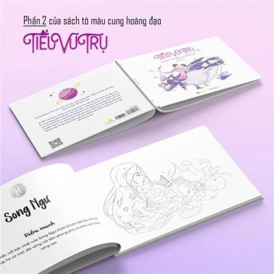 Sách Tiểu Vũ Trụ 2 - Tô Màu Thế Giới 12 Chòm Sao - AZB