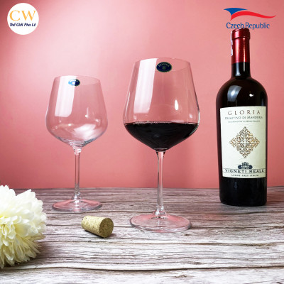 Ly Rượu Vang Pha Lê Tiệp Khắc Crystalite Bohemia Strix 600ml