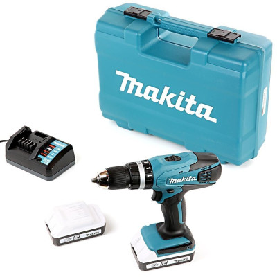 MÁY KHOAN BÚA VẶN VÍT DÙNG PIN 18V MAKITA HP457DWE10 (01 ĐẾ SẠC 02 PIN 18V/ 1.5AH) - HÀNG CHÍNH HÃNG