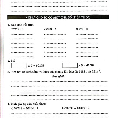 Vở Bài Tập Nâng Cao Toán 4 - Tập 2 (Bám Sát Sgk Kết Nối Tri Thức)