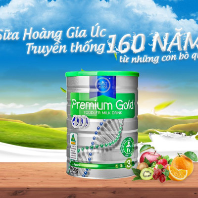 Sữa Hoàng Gia Úc Royal Ausnz Premium Gold Dành Cho Trẻ Từ 1-3 Tuổi, Hỗ Trợ Phát Triển Chiều Cao Vượt Trội, Tăng Khả Năng Hấp Thụ Canxi, Phát Triển Trí Não, Tăng Khả Năng Miễn Dịch