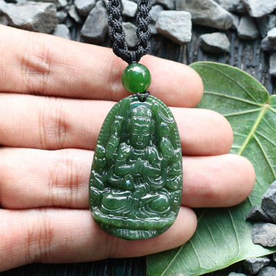 Mặt Dây Chuyền Thiên Thủ Thiên Nhãn Ngọc Bích Ngọc Quý Gemstones GA106