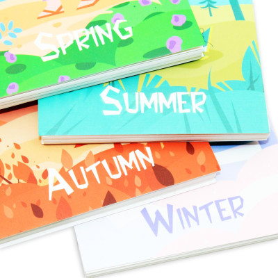 Sổ Lò Xo Note 4 Mùa A6 - Kẻ Ngang - 160 Trang 80gsm - The Sun - Summer