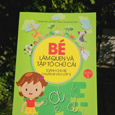 Bộ sách 4 cuốn: Bé làm quen và tập tô chữ cái, chữ số (Dành cho bé chuẩn bị vào lớp 1)