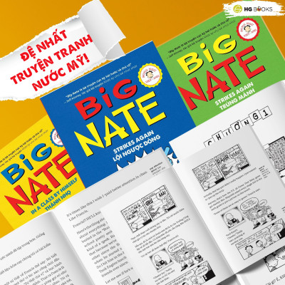Truyện tranh Big Nate: In a Class By Himself - Tập 1: Thánh Nhọ - Bản Song Ngữ. Tặng Kèm File Nghe