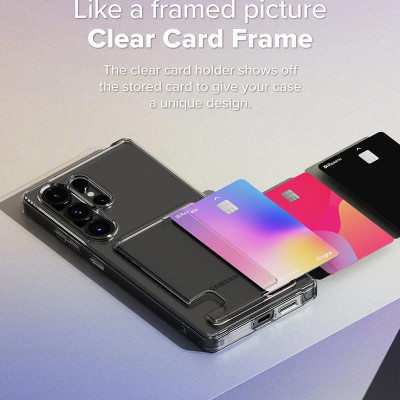 Ốp lưng cho Samsung Galaxy S25 Ultra có ngăn đựng thẻ, RINGKE Fusion Card_ Hàng chính hãng