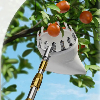 Dụng Cụ Hái Trái Cây Inox Rút Dài 6M – Bộ Sào Vợt + 4 Phụ Kiện Hàng Xịn Loại 1